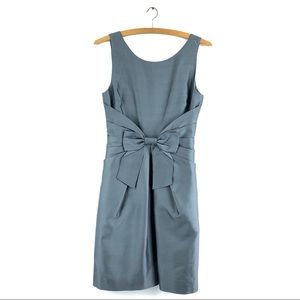 KATE SPADE Jillian Bow Dress Satin Sleeveless